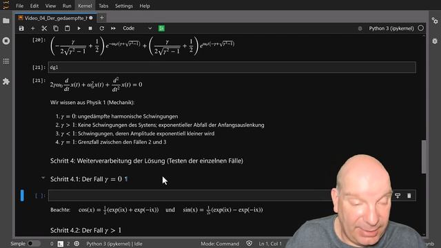 Physik mit Python 04: Der gedämpfte harmonische Oszillator mit sympy смотреть онлайн