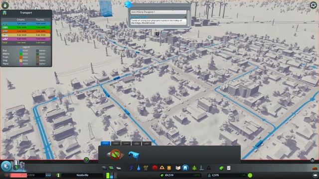 Traffic Jamming Bus Leapfrog - Let's Play Cities Skylines Episode 6 - Blind Playthrough смотреть онлайн