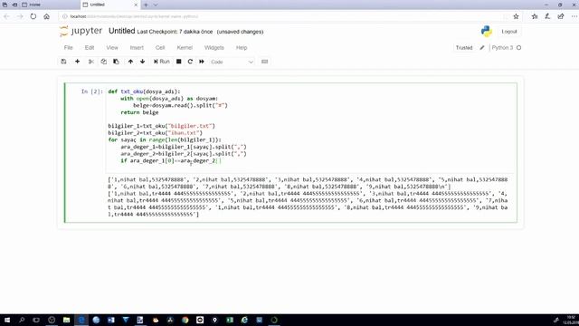 Anaconda ile dosyalarla çalışmak-8- (python txt ve csv örnek uygulama bölüm-1) смотреть онлайн