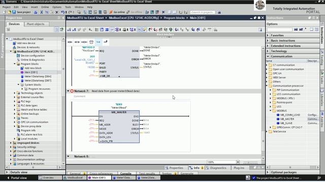 TIA Portal V18| Modbus| Ms Excel connect with PLC S7-1200 (Part-1) смотреть онлайн