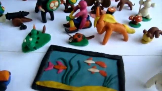 мои поделки из пластилина my crafts from plasticine смотреть онлайн