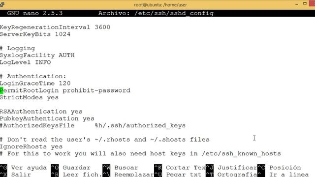 Login root ubuntu server 16.04, SSH смотреть онлайн