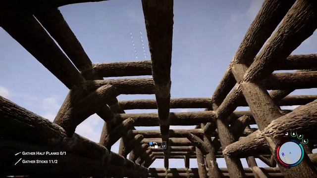 Sons Of The Forest - Building A High Ceiling With Double Log Beams смотреть онлайн