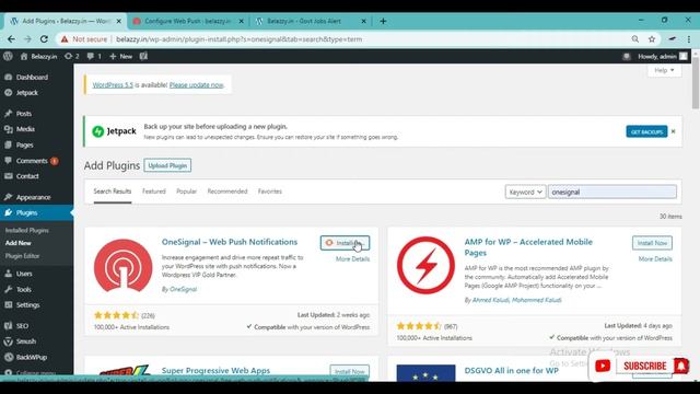 How to Add Push Notification to WordPress Website For Free - 2020 | onesignal push notification смотреть онлайн