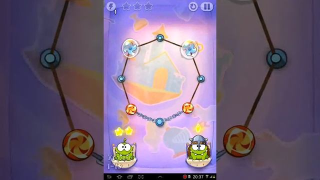 Прохождение Cut the Rope Time Travel 1 07-15 смотреть онлайн