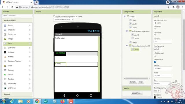 nodemcu esp8266 based on iot project ||moisture sensor || dht11 sensor || firebase||mit app invento смотреть онлайн