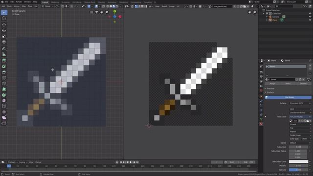 Blender 2.8 3D Minecraft Items Tutorial смотреть онлайн