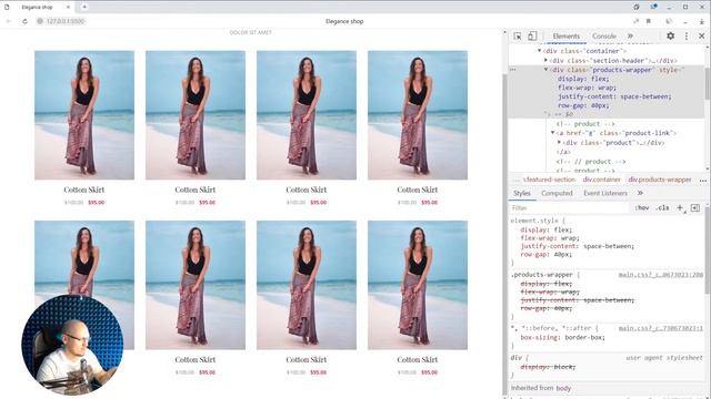 Верстка интернет магазина. 2 часть. Онлайн стрим смотреть онлайн