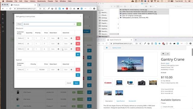 Using the Product List AJAX Edit extension for Opencart смотреть онлайн