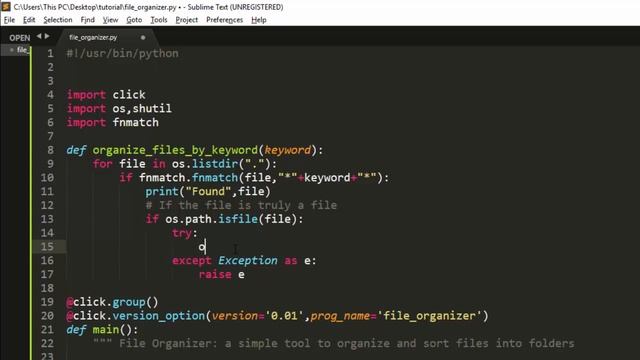 How to Organize Files with Python and Click[2019] смотреть онлайн