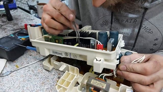 Ремонт модуля стиральной машины Samsung. Не включается. смотреть онлайн
