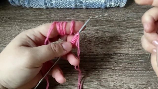 МК.Нежный Палантин спицами , очень просто и быстро вяжется