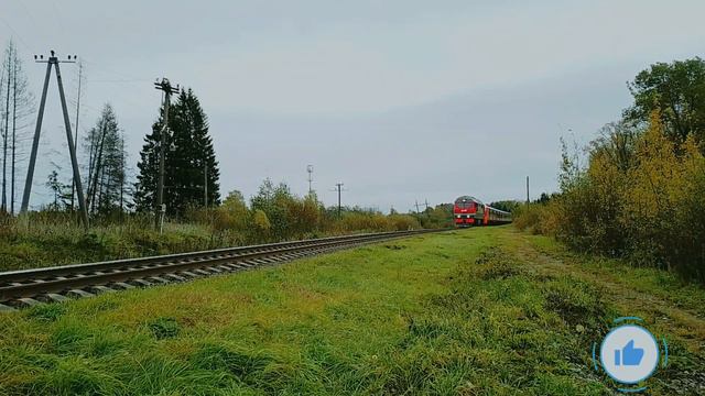 "ТеплоЛасточка" ТЭП70БС-177 и ЭС1П-008 смотреть онлайн