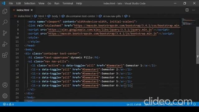 How to Make Tabs using Bootstrap 4, HTML5, and CSS3. смотреть онлайн