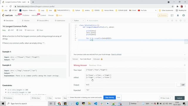 LeetCode14. LCP - Longest Common Prefix смотреть онлайн