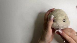 Оформление и утяжка мордочки вязаной игрушки