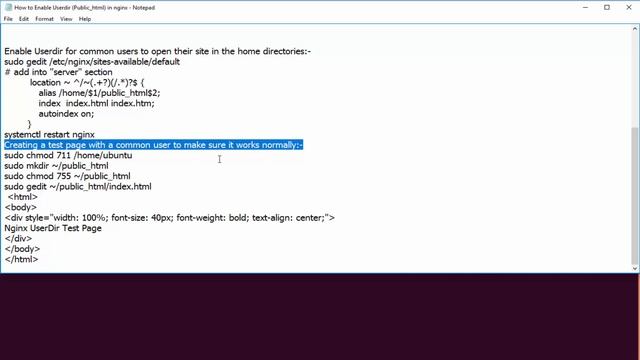 How to Enable Userdir Public html in nginx смотреть онлайн