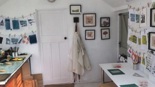 Linocut Workshop, York - Print Studio Set Up For Teaching