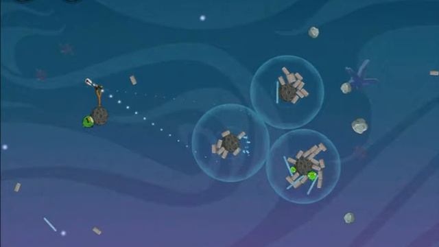 Angry Birds Space - Level 2-29 100% Space Eagle Walkthrough Cold Cuts | WikiGameGuides смотреть онлайн