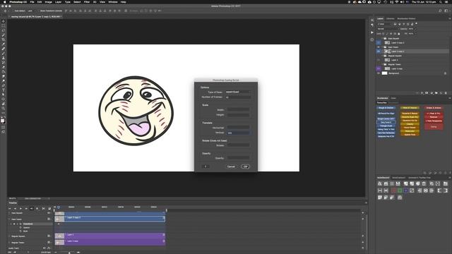 Photoshop Animation Tutorial – Ease in and out script – Tweening смотреть онлайн