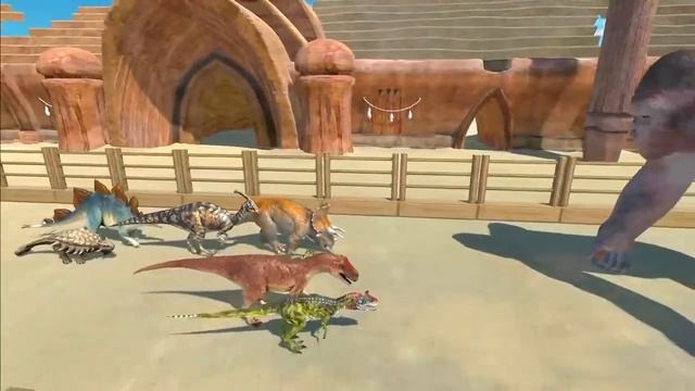 The Race Dinosaurs vs Animals in Jurassic World Evolution 2 - Animal Revolt Battle Simulator смотреть онлайн