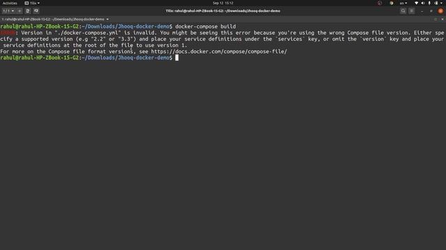 How to fix - ERROR: Version in "./docker-compose.yml" is invalid. смотреть онлайн