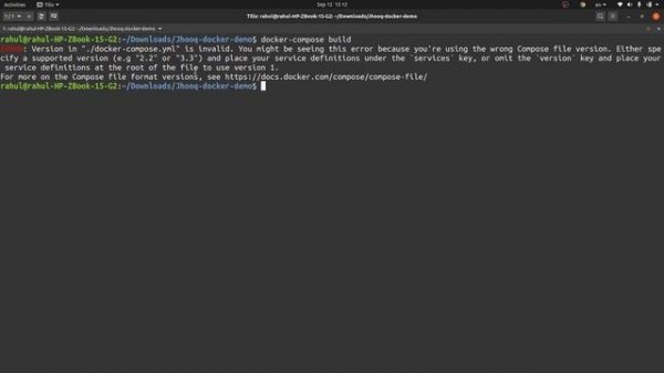 How to fix - ERROR: Version in "./docker-compose.yml" is invalid.