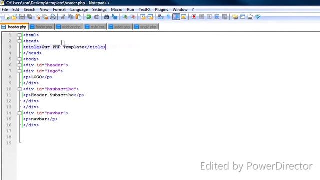 How to Create a Basic Website Design Template Using PHP, CSS, and XHTML Part 1 of 3 смотреть онлайн