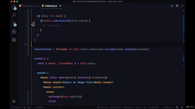 Adding Uploading Messages with Media Files - Put Media File in State, Add Mimetype Validation смотреть онлайн