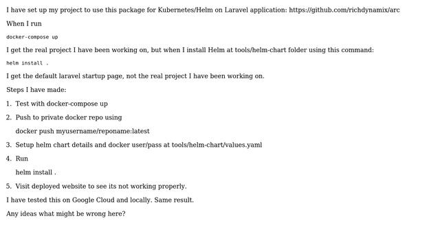 DevOps & SysAdmins: Helm Chart loads default Laravel instead of real site смотреть онлайн