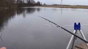 Фидер весной на малой реке. Ловим уклейку.