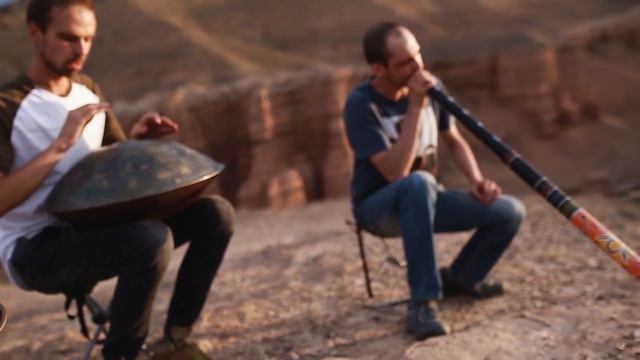 Handpan & Didgeridoo Music In Charyn Canyon (Kazakhstan)