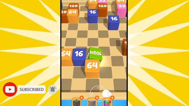 Roll a Cube 2048 - jelly run 2048 video games walkthrough Android iOS Gameplay Mobile New Level смотреть онлайн