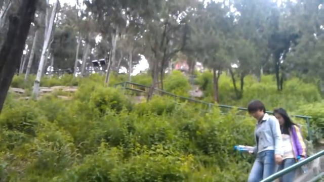 Крутая лестница в гору. Jingshan park. Пекин смотреть онлайн