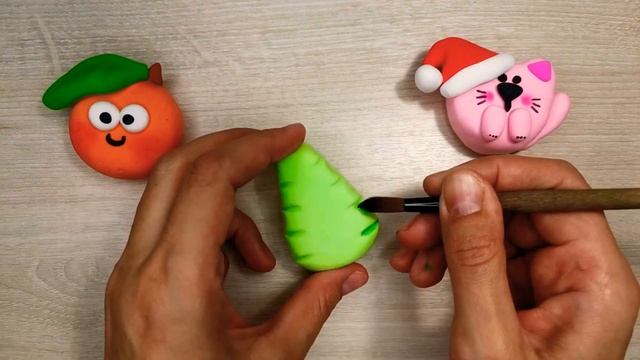 Фигурки из лёгкого пластилина/новогодние поделки из легкого пластилина/легкий Пластилин фигурки смотреть онлайн