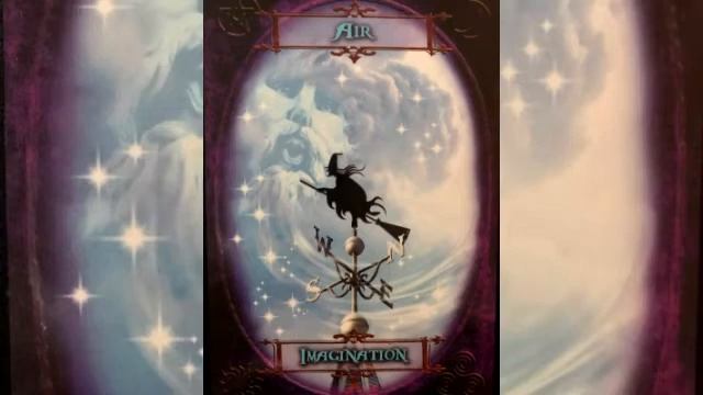 Witches Wisdom Oracle Cards--"Воздушные фантазии" Обзор, значение, символ воздуха. смотреть онлайн
