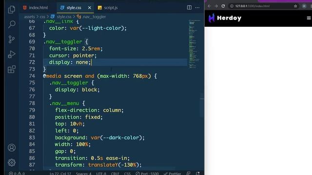 Responsive portfolio Website landing page HTML CSS And JAVASCRIPT смотреть онлайн