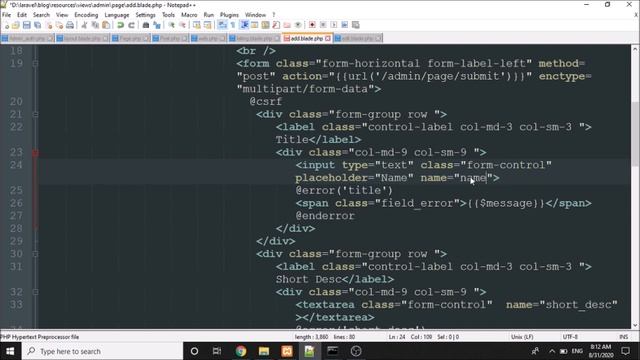 How to create a blog in Laravel 7 in Hindi - Part5 (Page List, Add, Update, Delete and Contact List смотреть онлайн