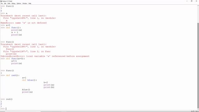 Python Variable Scope Practical смотреть онлайн