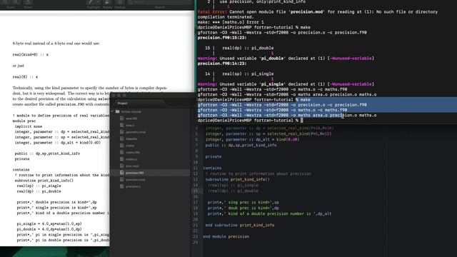 Fortran 90 tutorial - Part 3 - Floating point precision смотреть онлайн