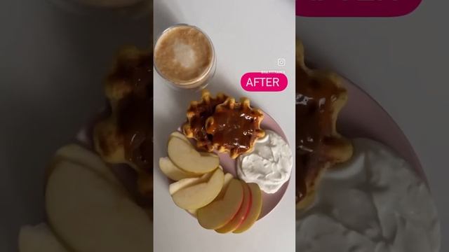 Завтрак фитнес-нутрициолога ? банановые вафли+творог+яблочко?