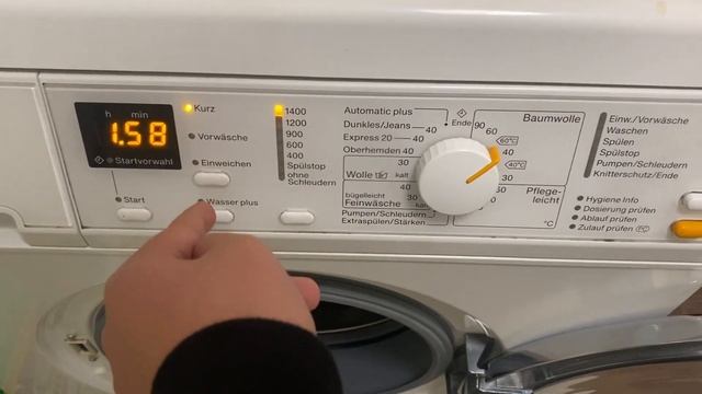 Miele W3371 Washing Machine All Programs Cottons смотреть онлайн