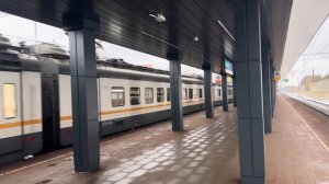 Электропоезда ЭП2Д, ЭД4М, ЭС2Г (Ласточка) и ЭП2ДМ, на станции МЦД (D4) «Мещерская» / 29 октября 202