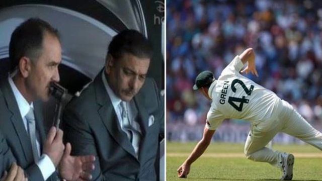 ravi sastri react on shubman gill catch out смотреть онлайн