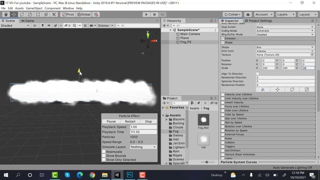 Fog VFX Unity Particle System || How to make Fog in unity Particle System VFX смотреть онлайн