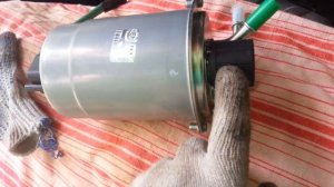 Замена топливного фильтра в сборе ssang yong action new diesel d20dtf