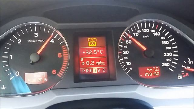 Audi A6 C6 3.0 TDI 225hp quattro - разгон 0-100 acceleration смотреть онлайн