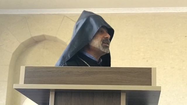 Выступление заместителя предводителя Арцахской епархии ААЦ архимандрита Саака Шакаряна 21.9.2021