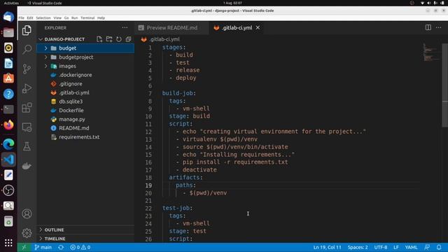 CI CD pipeline + Django + Gitlab + Docker смотреть онлайн