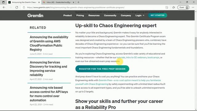 Gremlin Chaos Engineering Practitioner Certification | Gremlin Chaos Certification (FREE) Answers смотреть онлайн